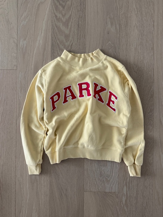 Parke Tops - PARKE Lemonade Varsity Mockneck S/M